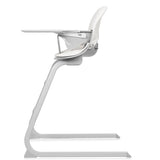 Scaun de masa, Lionelo, Dalia, 2 in 1, Transformabil, Cu 2 suporturi pentru picioare, Cu tavita detasabila, Sustine 60 kg, 6 luni+, Conform cu EN14988, Gri Stone