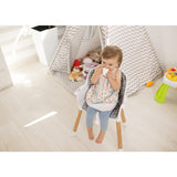 Scaun de masa, Lionelo, Koen, Din fag, 2 in 1, Transformabil, Sustine 30 kg, 6 luni+, Conform cu standardul european de securitate EN14988, Bej