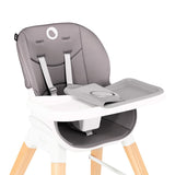 Scaun de masa, Lionelo, Mona, 4 in 1, Transformabil, Reglabil in inaltime in 3 pozitii, Conform cu standardele europene de securitate EN14988, EN16120, Stone, Resigilat