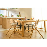 Scaun de masa multifunctional Celia, Lionelo, Din lemn de fag, 6 luni- adult, Reglabil pe inaltime, Spatar lat, Sezut ergonomic, Tavita silicon, Suport de picioare reglabil, Greutate maxima 90 Kg, Gri