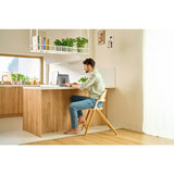 Scaun de masa multifunctional Celia, Lionelo, Din lemn de fag, 6 luni- adult, Reglabil pe inaltime, Spatar lat, Sezut ergonomic, Tavita silicon, Suport de picioare reglabil, Greutate maxima 90 Kg, Gri