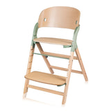 Scaun de masa multifunctional Megan, Lionelo, Din lemn de fag, 6 luni- adult, Reglabil pe inaltime, Husa impermeabila, Tavita silicon, Suport de picioare reglabil, Greutate maxima 110 Kg, Verde