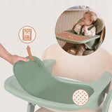 Scaun de masa multifunctional Megan, Lionelo, Din lemn de fag, 6 luni- adult, Reglabil pe inaltime, Husa impermeabila, Tavita silicon, Suport de picioare reglabil, Greutate maxima 110 Kg, Verde