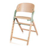 Scaun de masa multifunctional Megan, Lionelo, Din lemn de fag, 6 luni- adult, Reglabil pe inaltime, Husa impermeabila, Tavita silicon, Suport de picioare reglabil, Greutate maxima 110 Kg, Verde