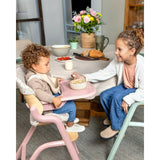 Scaun de masa multifunctional Noah, Jane, De la 6 luni la adult, Din lemn fag, Husa lavabila, Greutate maxima 100 Kg, Pale