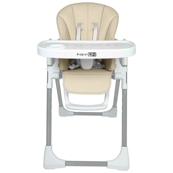 Scaun de masa, FreeON, Vito, Reglabil in 7 pozitii pe inaltime, Suport pentru picioare reglabil, Spatar reglabil in 5 pozitii, Conform cu standardul european de securitate EN 14988:2017+A1:2020, Beige