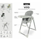 Scaun de masa, FreeON, Vito, Reglabil in 7 pozitii pe inaltime, Suport pentru picioare reglabil, Spatar reglabil in 5 pozitii, Conform cu standardul european de securitate EN 14988:2017+A1:2020, Beige