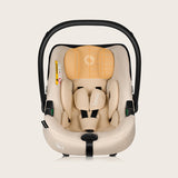 Scoica auto, Lionelo, i-Size Astrid, 0-13 Kg, 40-87 cm, Cu maner si capotina reglabile, Cu protectie laterala avansata, Salteluta confortabila, Testat ADAC, Conform cu standardul european de securitate R129, Bej