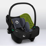 Scoica auto, Lionelo, i-Size Astrid, Include baza Isofix, 0-13 Kg, 40-87 cm, Cu maner si capotina reglabile, Cu protectie laterala avansata, Salteluta confortabila, Testat ADAC, Conform cu R129, Negru/Gri