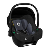 Scoica auto, Lionelo, i-Size Astrid, Include baza Isofix, 0-13 Kg, 40-87 cm, Cu maner si capotina reglabile, Cu protectie laterala avansata, Salteluta confortabila, Testat ADAC, Conform cu R129, Negru/Gri