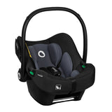 Scoica auto, Lionelo, i-Size Astrid, Include baza Isofix, 0-13 Kg, 40-87 cm, Cu maner si capotina reglabile, Cu protectie laterala avansata, Salteluta confortabila, Testat ADAC, Conform cu R129, Negru/Gri