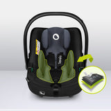 Scoica auto, Lionelo, i-Size Astrid, Include baza Isofix, 0-13 Kg, 40-87 cm, Cu maner si capotina reglabile, Cu protectie laterala avansata, Salteluta confortabila, Testat ADAC, Conform cu R129, Negru/Gri