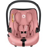Scoica auto, Lionelo, i-Size Astrid, Include baza Isofix, 0-13 Kg, 40-87 cm, Cu maner si capotina reglabile, Cu protectie laterala avansata, Salteluta confortabila, Testat ADAC, Conform cu R129, Roz