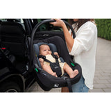 Scoica auto, Lionelo, i-Size Astrid, Include baza Isofix, 0-13 Kg, 40-87 cm, Cu maner si capotina reglabile, Cu protectie laterala avansata, Salteluta confortabila, Testat ADAC, Conform cu R129, Bej