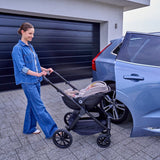 Scoica auto, Lionelo, Moxie, i-Size, 40-87 cm, Tetiera reglabila, intarita cu spuma de memorie, Carcasa ventilata, Din bambus, Protectie avansata, Conform cu R129, Bej