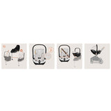 Scoica auto, Lionelo, Moxie, i-Size, 40-87 cm, Tetiera reglabila, intarita cu spuma de memorie, Carcasa ventilata, Din bambus, Protectie avansata, Conform cu R129, Mov