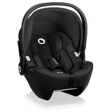 Scoica auto, Lionelo, Moxie, i-Size, 40-87 cm, Tetiera reglabila, intarita cu spuma de memorie, Carcasa ventilata, Din bambus, Protectie avansata, Conform cu R129, Negru