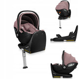 Scoica auto, Lionelo, Moxie, i-Size, Include baza rotativa 360 cu picior de fixare, 40-87 cm, Tetiera reglabila, intarita cu spuma de memorie, Carcasa ventilata, Din bambus, Protectie avansata, Conform R129, Mov