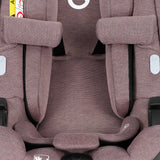 Scoica auto, Lionelo, Moxie, i-Size, Include baza rotativa 360 cu picior de fixare, 40-87 cm, Tetiera reglabila, intarita cu spuma de memorie, Carcasa ventilata, Din bambus, Protectie avansata, Conform R129, Mov