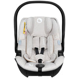 Scoica auto, Lionelo, Moxie, i-Size, Include baza rotativa 360 cu picior de fixare, 40-87 cm, Tetiera reglabila, intarita cu spuma de memorie, Carcasa ventilata, Din bambus, Protectie avansata, Conform R129, Bej