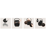 Scoica auto, Lionelo, Moxie, i-Size, Include baza rotativa 360 cu picior de fixare, 40-87 cm, Tetiera reglabila, intarita cu spuma de memorie, Carcasa ventilata, Din bambus, Protectie avansata, Conform R129, Mov