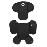 Scoica auto, Lionelo, Moxie, i-Size, Include baza rotativa 360 cu picior de fixare, 40-87 cm, Tetiera reglabila, intarita cu spuma de memorie, Carcasa ventilata, Din bambus, Protectie avansata, Conform R129, Negru