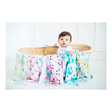 Scutec din bambus, Bocioland, Pears, Material certificat Oeko Tex Standard 100, Dimensiune mare, 75x75 cm, Multicolor