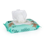 Servetele umede, Feedo, Biodegradabile, Bambus, Fara alcool, parfum sau alte substante chimice, Hipoalergenice, 0 luni+