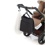 Set 2 carlige auto pentru carucior, Jane, Fixare pe cadru, multifunctionale, Negru