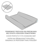 Set 2 huse, Ceba Baby, Pentru saltea de infasat, 50x70 cm, Certificat Oeko-Tex Standard 100, Bumbac, Dark/ Light Grey