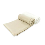 Set 2 museline, MimiNu, Multifunctionale, Din bumbac certificat Oeko Tex Standard 100, Ideale pentru infasat, 80x80 cm, Warm beige and Cream