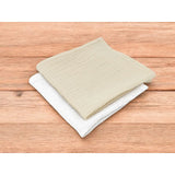 Set 2 museline, Qmini, Multifunctionale, Din material certificat Oeko Tex Standard 100, 30x30 cm, Warm beige si Cream