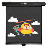 Set 2 parasolare auto, FreeOn, Retractabile, Functioneaza prin apasarea unui buton, Black