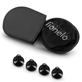 Set 2 parasolare auto, Lionelo, Sunshade, Universal, Cu ventuze, Include saculet depozitare, 44x38 cm, Negru