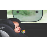 Set 2 parasolare auto, Lionelo, Sunshade, Universal, Cu ventuze, Include saculet depozitare, 44x38 cm, Negru