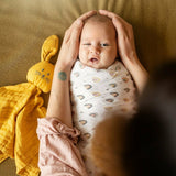 Set 2 scutece, Petite&Mars, Misty, Din muselina de bambus, Hipoalergenice, Dimensiuni mari, 120 x 120 cm, Certificate Oeko Tex Standard 100, Forest Fox