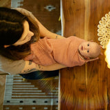 Set 2 scutece, Petite&Mars, Misty, Din muselina de bambus, Hipoalergenice, Dimensiuni mari, 120 x 120 cm, Certificate Oeko Tex Standard 100, Pink Meadow