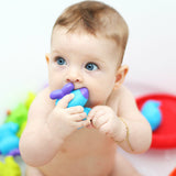 Set 3 animalute de baie si barca plutitoare, Playgro, Fara gauri, Cu gentuta pentru transport, Fara BPA, Splash and Float Friends, Multicolor