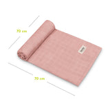 Set 3 museline, Lionelo, Leaf, Multifunctionale, Din bambus, Ideale pentru infasat, Cu proprietati antibacteriene, antifungice si antialergice, Lavabile la masina de spalat, 70x70 cm, Multicolor