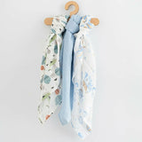 Set 3 scutece, New Baby, Multifunctionale, Din bumbac 100%, Material certificate Oeko Tex Standard 100, 70x80 cm, Multicolor, Boy