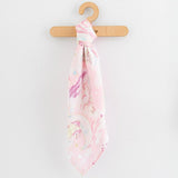 Set 3 scutece, New Baby, Multifunctionale, Din bumbac 100%, Material certificate Oeko Tex Standard 100, 70x80 cm, Multicolor, Girl