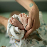 Set 3 scutece, Petite&Mars, Moussy, Din muselina de bambus, Hipoalergenice, 68 x 68 cm, Certificate Oeko Tex Standard 100, Whale Song