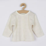 Set 4 piese, New Baby, Include bluza, body cu maneca lunga, salopeta fara maneci, caciulita, Marime 56, Din bumbac 100%, Sweet Bear Beige