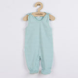 Set 7 piese, New Baby, Include body cu maneca lunga, bluza, pantalonasi cu botosei, salopeta fara maneci, caciulita, manusi, botosei, Marime 56, Din bumbac 100%, I am Blue