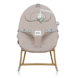 Set balansoar si scaun de masa, Lionelo, Dalia, Scaun cu 2 suporturi pentru picioare, Cu tavita, Balansoar 4 in 1 cu inaltime reglabia si bara cu jucarii, Conform cu EN14988, EN1888-1 EN1888-2, EN1466, Gri