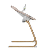 Set balansoar si scaun de masa, Lionelo, Dalia, Scaun cu 2 suporturi pentru picioare, Cu tavita, Balansoar 4 in 1 cu inaltime reglabia si bara cu jucarii, Conform cu EN14988, EN1888-1 EN1888-2, EN1466, Gri