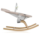 Set balansoar si scaun de masa, Lionelo, Dalia, Scaun cu 2 suporturi pentru picioare, Cu tavita, Balansoar 4 in 1 cu inaltime reglabia si bara cu jucarii, Conform cu EN14988, EN1888-1 EN1888-2, EN1466, Gri