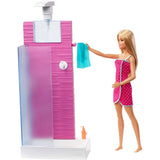 Set Barbie by Mattel Estate cabina dus cu papusa si accesorii