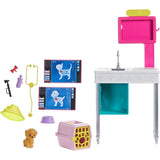 Set Barbie by Mattel I can be Cabinet veterinar GJL68 cu accesorii