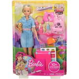 Set Barbie by Mattel Travel papusa cu accesorii FWV25